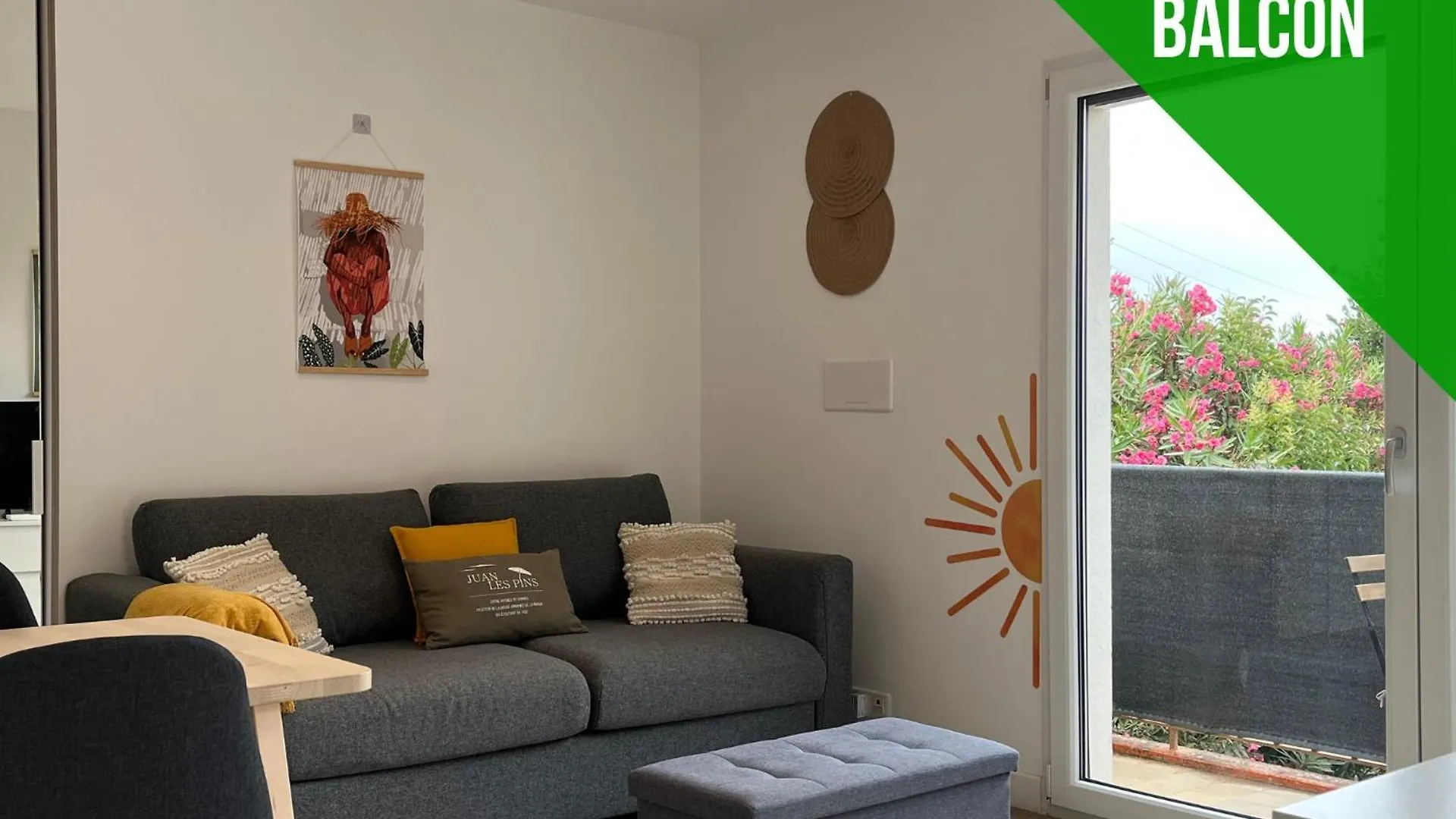 Studio Juan Les Pins Balcon 10Min Plage Antibes
